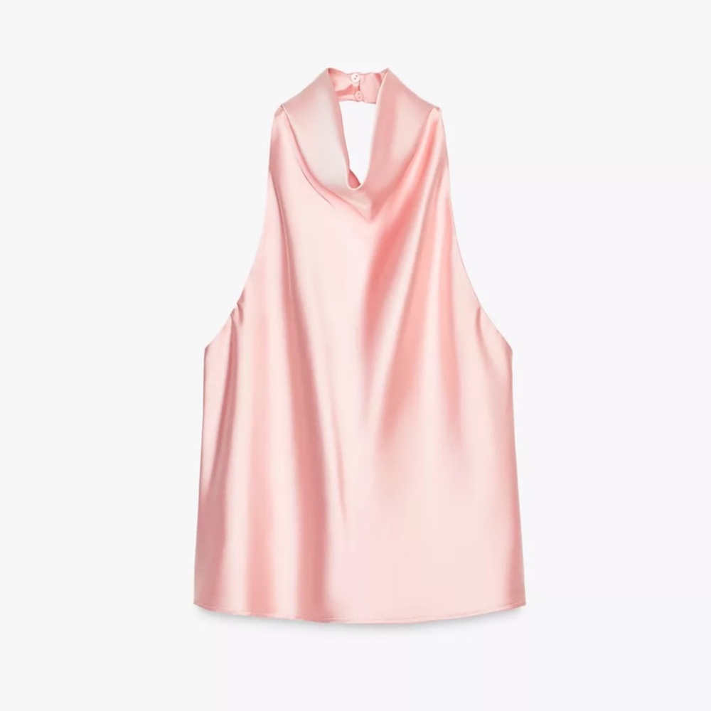 ZARA Pink Halter Top